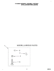 03 - Miscellaneous parts for Estate Washer TAWS700BW1 from AppliancePartsPros.com