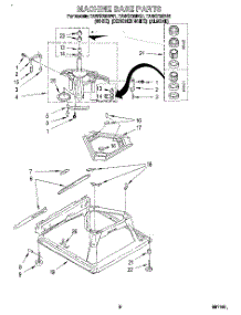 06 - Machine Base parts for Estate Washer TAWS700BW1 from AppliancePartsPros.com