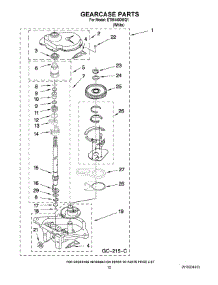 08 - Gearcase Parts parts for Estate Washer ETW4400WQ1 from AppliancePartsPros.com