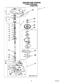08 - Gearcase Parts parts for Estate Washer TAWS700RQ3 from AppliancePartsPros.com