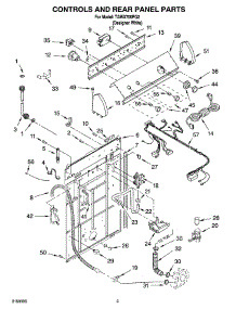 02 - Control And Rear Panel Parts parts for Estate Washer TAWX700PQ2 from AppliancePartsPros.com