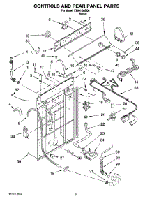 02 - Controls And Rear Panel Parts parts for Estate Washer ETW4100SQ0 from AppliancePartsPros.com