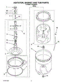 03 - Agitator, Basket And Tub Parts parts for Estate Washer ETW4300SQ1 from AppliancePartsPros.com