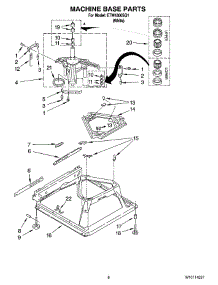 05 - Machine Base Parts parts for Estate Washer ETW4300SQ1 from AppliancePartsPros.com