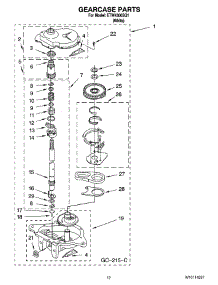 08 - Gearcase Parts, Optional Parts (Not Included) parts for Estate Washer ETW4300SQ1 from AppliancePartsPros.com