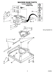 05 - Machine Base Parts parts for Estate Washer TAWX400RQ1 from AppliancePartsPros.com