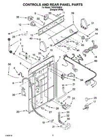 02 - Controls And Rear Panel Parts parts for Estate Washer TAWS700RQ2 from AppliancePartsPros.com
