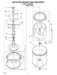 03 - Agitator, Basket And Tub Parts parts for Estate Washer TAWS750PQ2 from AppliancePartsPros.com