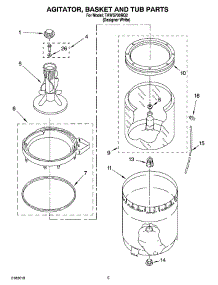 03 - Agitator, Basket And Tub Parts parts for Estate Washer TAWS700RQ2 from AppliancePartsPros.com