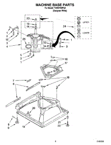 05 - Machine Base Parts parts for Estate Washer TAWX700PQ2 from AppliancePartsPros.com