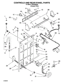 02 - Controls And Rear Panel Parts parts for Estate Washer TAWX400RQ0 from AppliancePartsPros.com