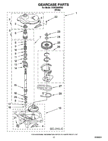 08 - Gearcase Parts parts for Estate Washer TAWB300RW0 from AppliancePartsPros.com