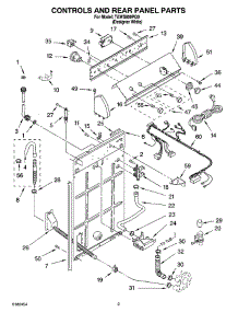 02 - Controls And Rear Panel Parts parts for Estate Washer TAWS800PQ0 from AppliancePartsPros.com
