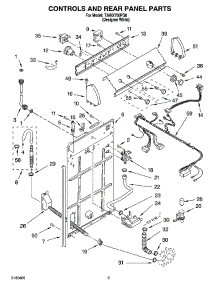 02 - Control And Rear Panel Parts parts for Estate Washer TAWX700PQ0 from AppliancePartsPros.com