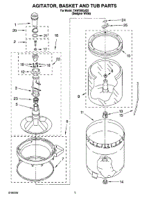 03 - Agitator, Basket And Tub Parts parts for Estate Washer TAWS800JQ3 from AppliancePartsPros.com