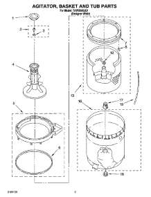 03 - Agitator, Basket And Tub Parts parts for Estate Washer TAWB600JQ1 from AppliancePartsPros.com
