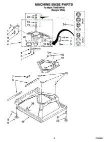 05 - Machine Base Parts parts for Estate Washer TAWS750PQ0 from AppliancePartsPros.com
