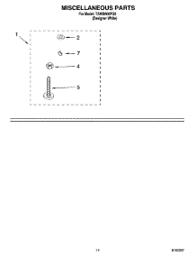 10 - Miscellaneous Parts Optional Parts (Not Included) parts for Estate Washer TAWB600PQ0 from AppliancePartsPros.com