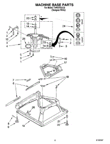 05 - Machine Base Parts parts for Estate Washer TAWX700JQ2 from AppliancePartsPros.com