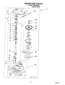08 - Gearcase Parts parts for Estate Washer TAWS800JQ2 from AppliancePartsPros.com