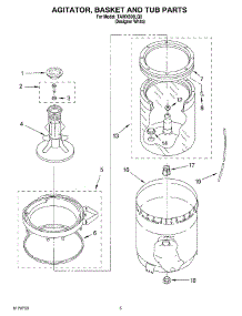 03 - Agitator, Basket And Tub parts for Estate Washer TAWX500LQ0 from AppliancePartsPros.com