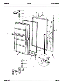 02 - Freezer Door parts for Hardwick Freezer HCF120 / 8V045 from AppliancePartsPros.com