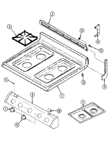 05 - Top Assembly parts for Hardwick Range H3277XUW from AppliancePartsPros.com