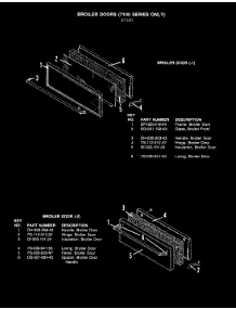 02 - Broiler Door (-1 Model) parts for Hardwick Oven CKD7222810AC from AppliancePartsPros.com