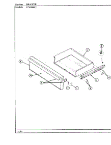 05 - Drawer parts for Hardwick Range CPG9841A579A from AppliancePartsPros.com