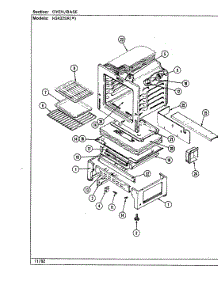05 - Oven / Base parts for Hardwick Range H3432SRW from AppliancePartsPros.com