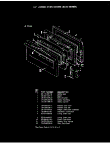 06 - Door (Lower -2 Models) parts for Hardwick Range CF8412MW729R from AppliancePartsPros.com