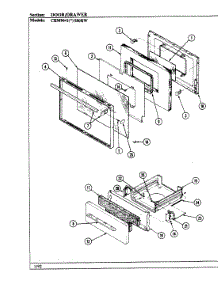 02 - Door / Drawer (Ckm9641x580rw) parts for Hardwick Range CKM9641A580RW from AppliancePartsPros.com