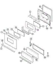 03 - Door / Drawer parts for Hardwick Range H32315WAV from AppliancePartsPros.com