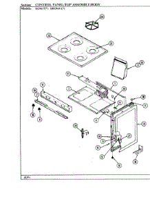 05 - Top Assembly parts for Hardwick Range SKG9611W540R from AppliancePartsPros.com