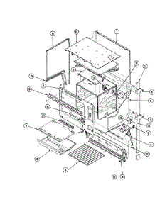 06 - Upper Oven Body parts for Hardwick Range SPG8441RTW719DZ from AppliancePartsPros.com