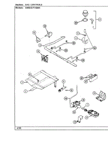 04 - Gas Controls parts for Hardwick Range SM9642W580R from AppliancePartsPros.com