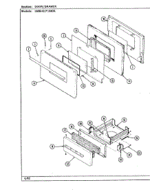 03 - Door / Drawer parts for Hardwick Range SM9642W580R from AppliancePartsPros.com