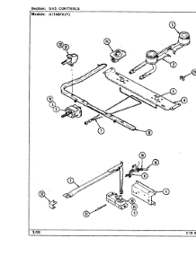 03 - Gas Controls (H1100prx) parts for Hardwick Range H1100PRA from AppliancePartsPros.com