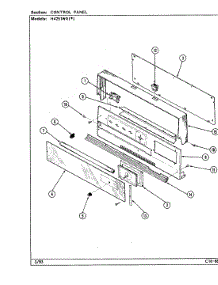 02 - Control Panel (H4251wrx) parts for Hardwick Range H4251WRW from AppliancePartsPros.com