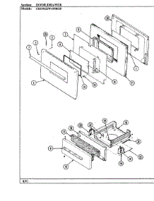 03 - Door / Drawer parts for Hardwick Range CKG9622W439RGB from AppliancePartsPros.com