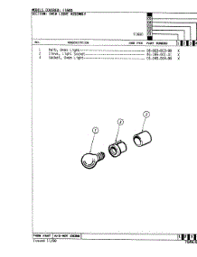 07 - Light Assembly parts for Hardwick Range CF1648A49RB from AppliancePartsPros.com
