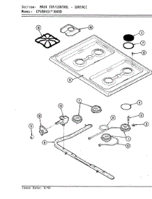 07 - Top Assembly parts for Hardwick Range CPG9841W689DQ from AppliancePartsPros.com