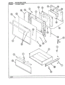 04 - Door / Drawer parts for Hardwick Range CPG9841W689DQ from AppliancePartsPros.com