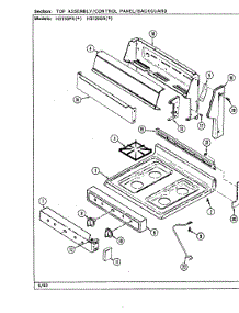 04 - Top Assembly parts for Hardwick Range H3110PRA from AppliancePartsPros.com