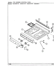 05 - Top Assembly parts for Hardwick Range H3221WTV from AppliancePartsPros.com
