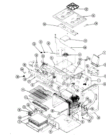 03 - Lower Oven Body parts for Hardwick Range CPG8441A719DG from AppliancePartsPros.com