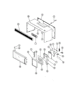 03 - Control Panel & Door (Vm11a-8P) parts for Hardwick Range CKG8421MW729RG from AppliancePartsPros.com