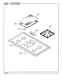 06 - Top Assembly parts for Hardwick Range CKG4612MW539RG from AppliancePartsPros.com