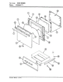 04 - Door / Drawer (Cpg9826) parts for Hardwick Range CPG9826A539A from AppliancePartsPros.com