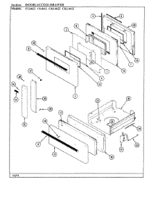 04 - Door / Drawer parts for Hardwick Range CG4642MA639RG from AppliancePartsPros.com